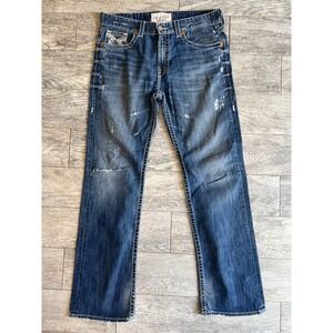 Big Star Pioneer Denim Jeans 36L 36 Long Mens‎ Jean Distressed Vintage Bootcut